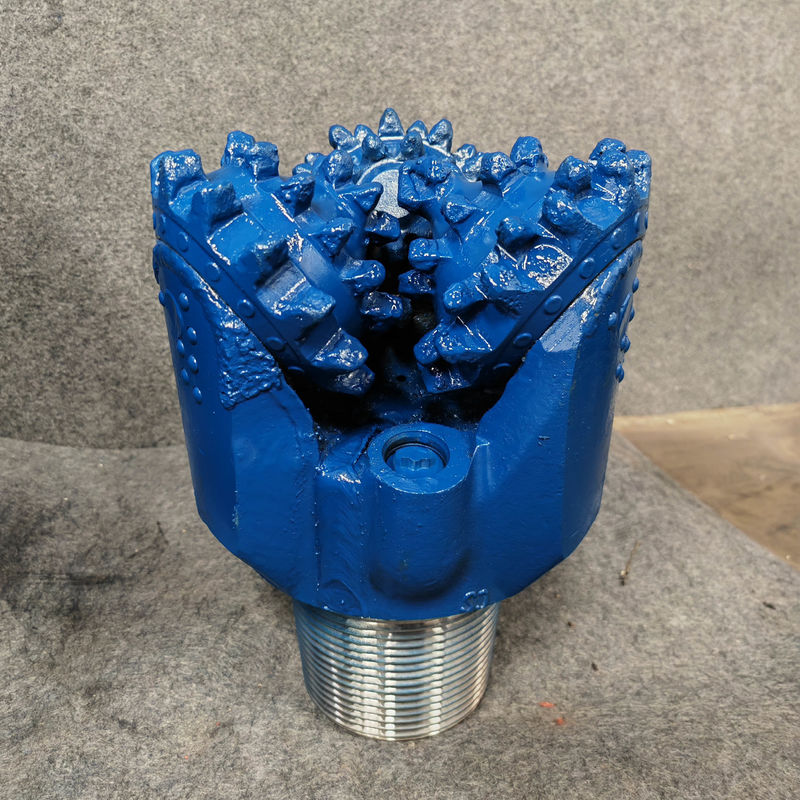 117 mm Mill Tooth Roller Bearing Drill Bit với ba răng carbide nón và niêm phong cao su