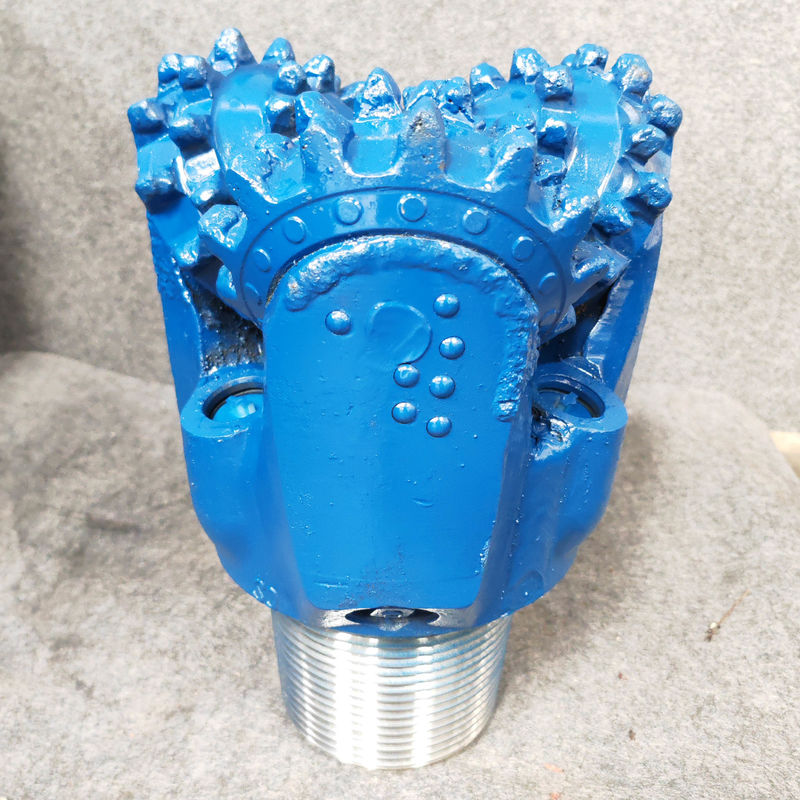 117 mm Mill Tooth Roller Bearing Drill Bit với ba răng carbide nón và niêm phong cao su